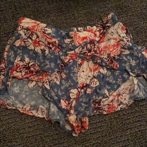 Floral free people shorts